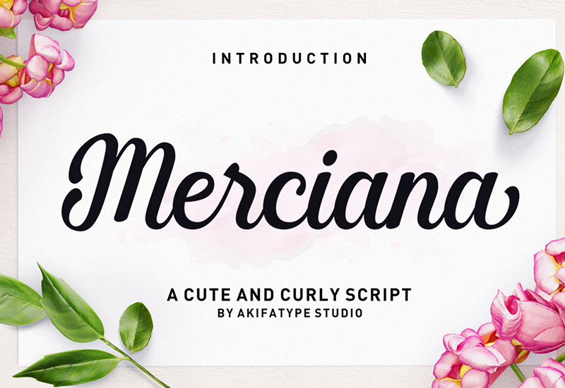 Merciana Script Font