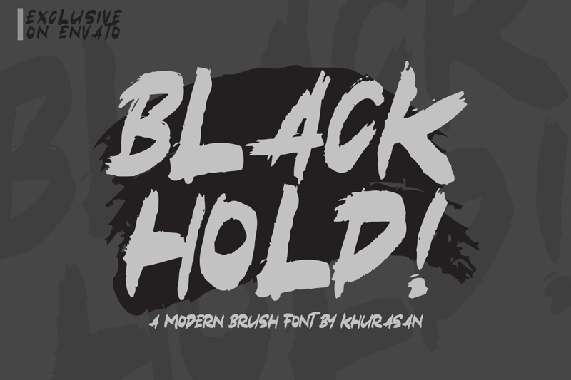 Black Hold Font