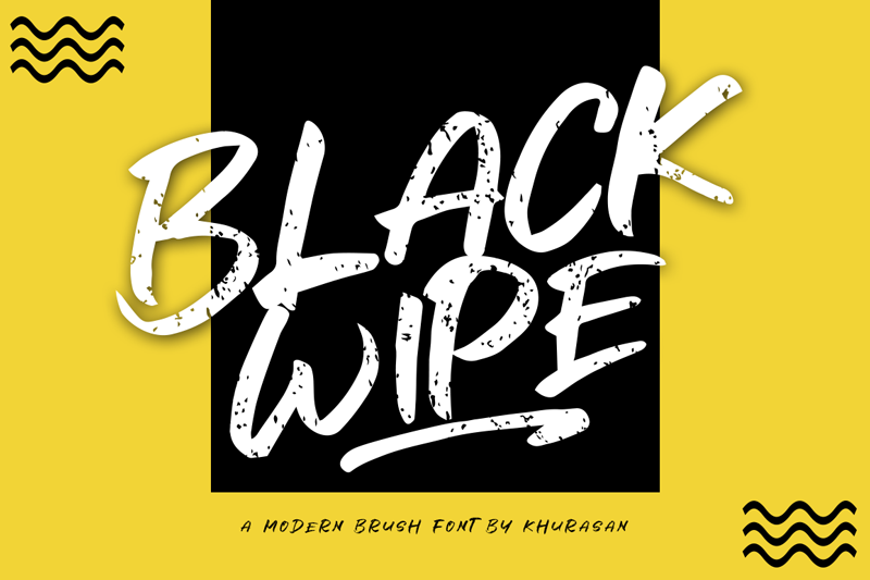 Black Wipe Font