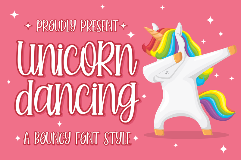 Unicorn Dancing Font