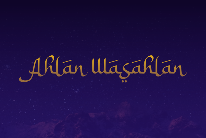 a Ahlan Wasahlan Font