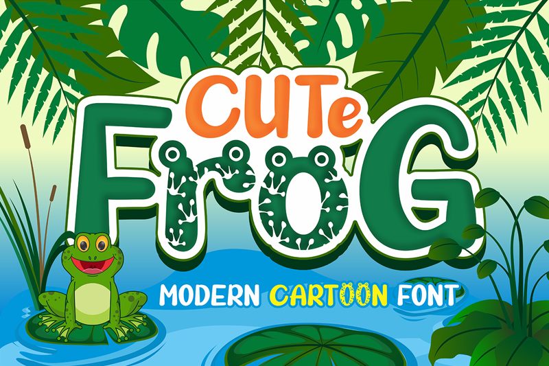 Cute Frog Font
