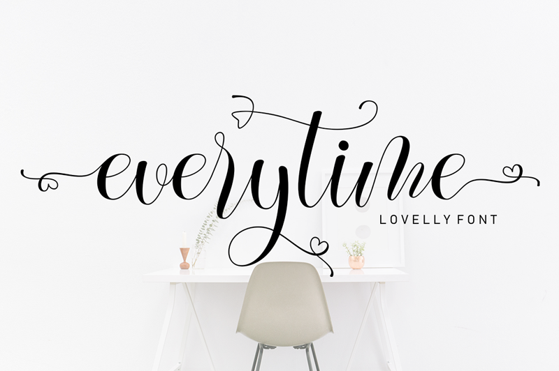 Everytime Script Font