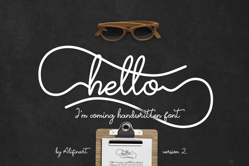 Hello I'am Coming Font
