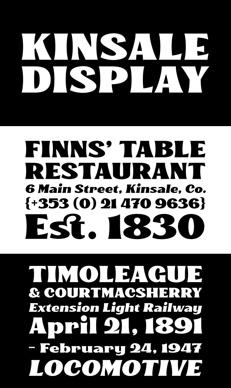Kinsale Display Font
