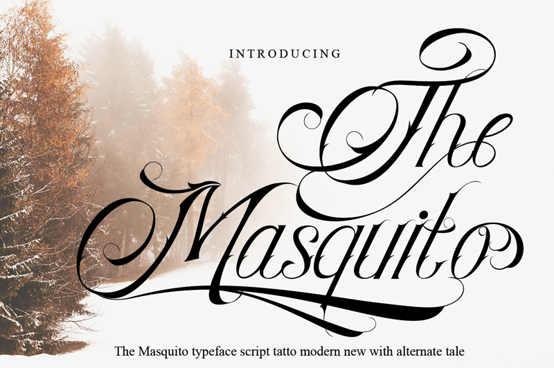 The Masquito Font