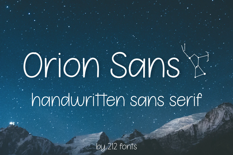 212 Orion Sans Font