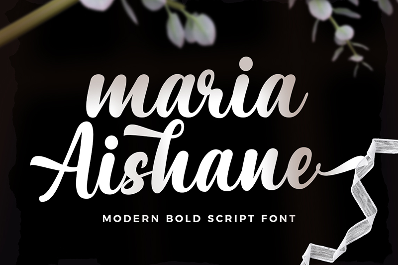 Maria Aishane Script Font