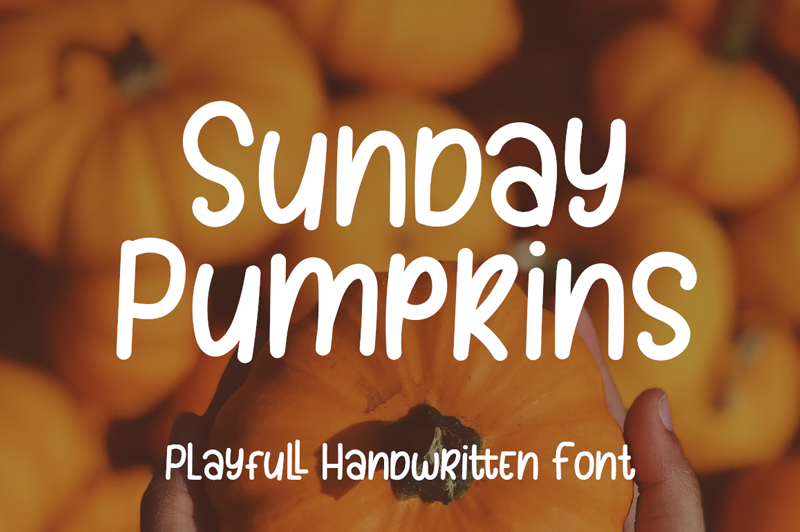 Sunday Pumpkins Font