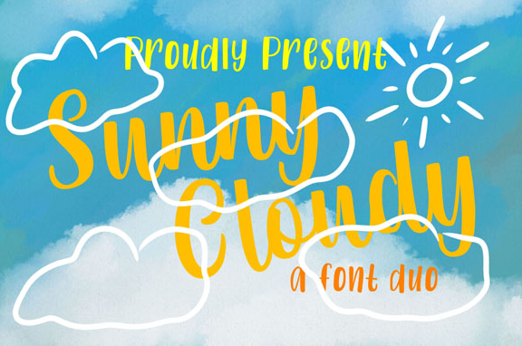 Sunny Cloudy Font