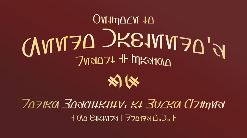 Aurebesh Rodian Font