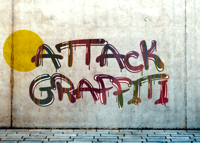 a Attack Graffiti Font