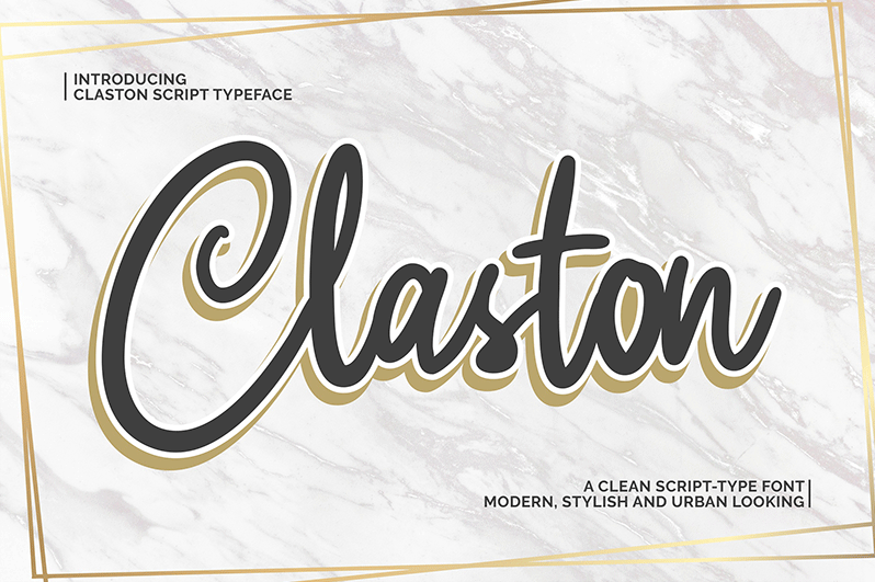 Claston Script Font