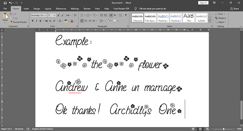 Archidlys One Font