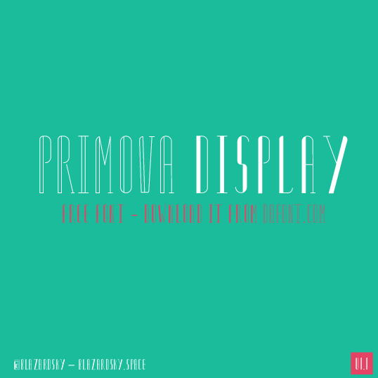 Primova Display Font