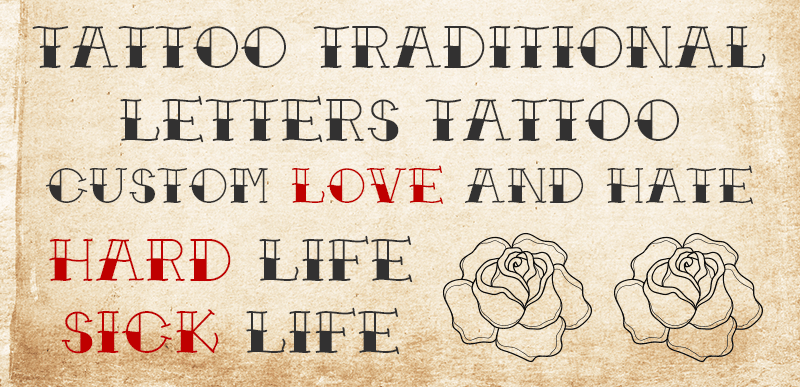 Traditional Tattoo Font