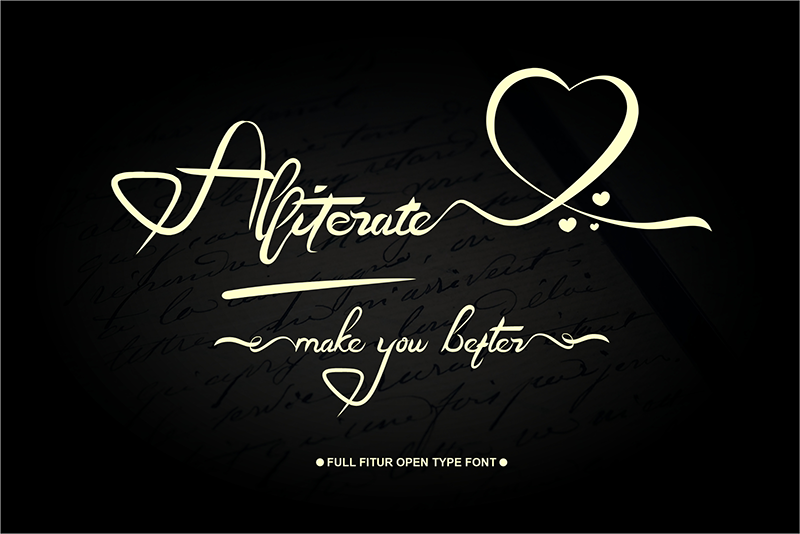 Aliterate Font
