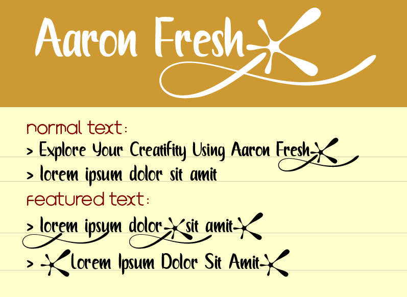 Aaron Fresh Font