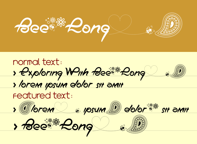 Bee Long Font