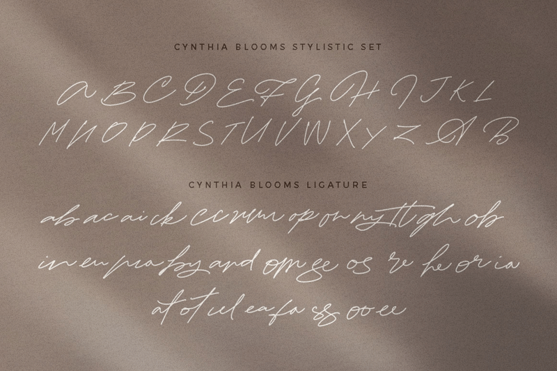 Cynthia Blooms Font
