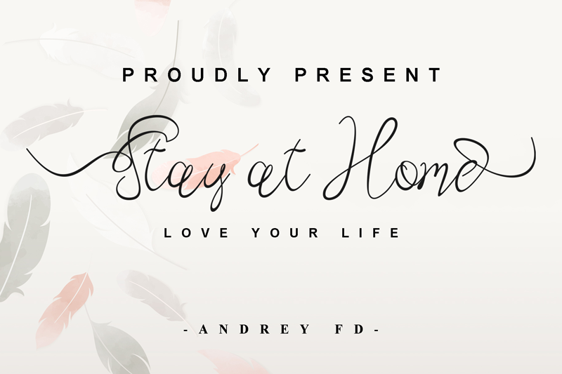 Stay At Home Font