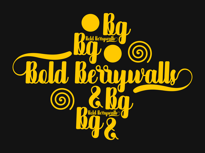 Bold Berrywalls Font