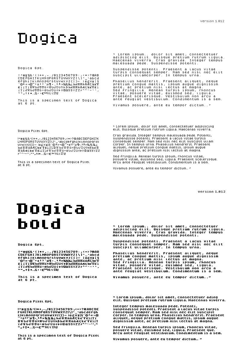 Dogica Font