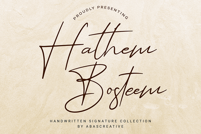 Hathem Bosteem Font
