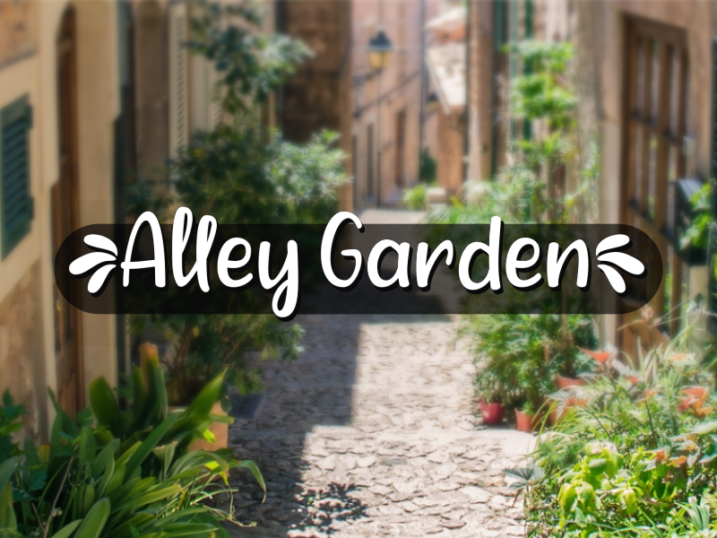 A Alley Garden Font