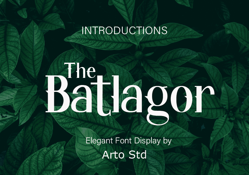 Batlagor Font