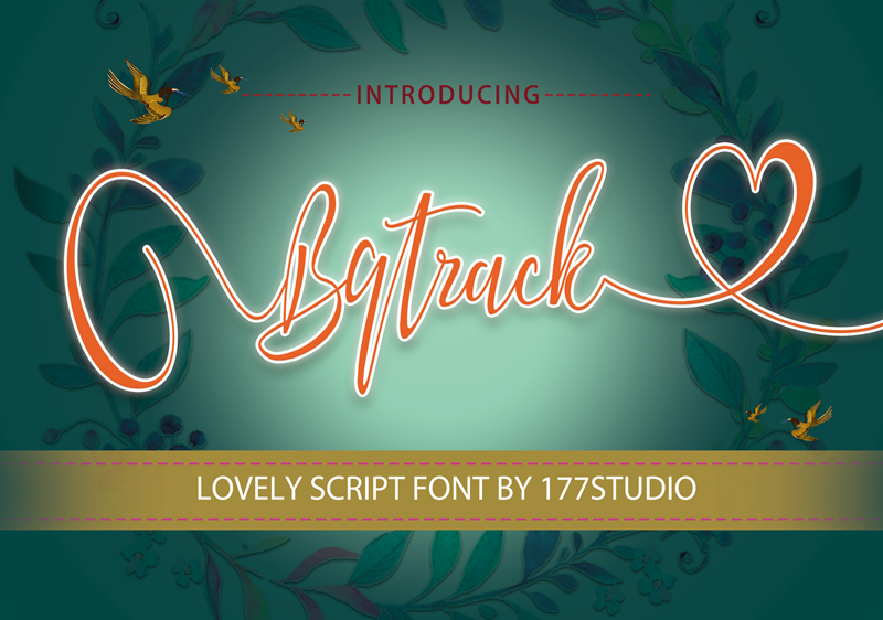Bqtrack Script Font
