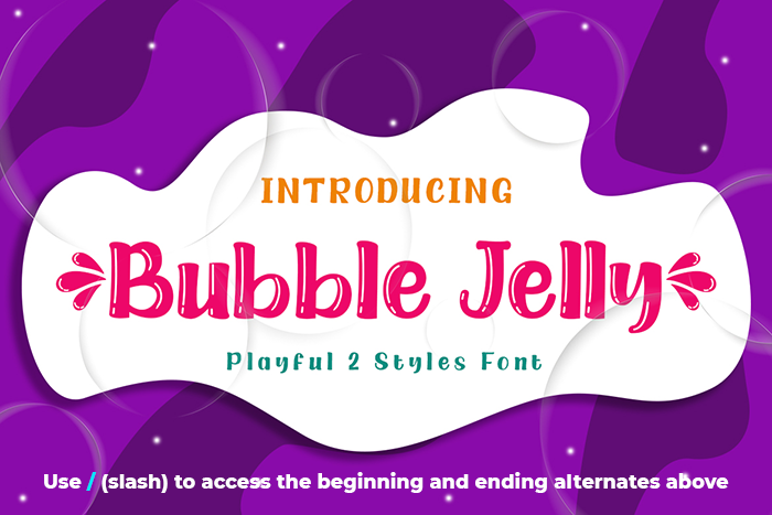 Bubble Jelly Font