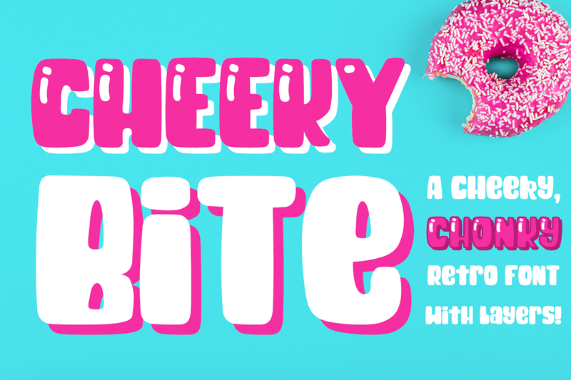 Cheeky Bite Shine Font