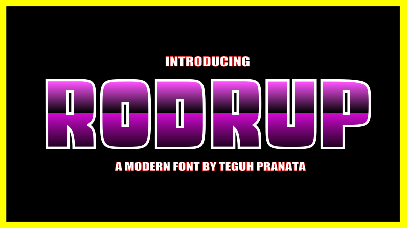 Rodrup Font