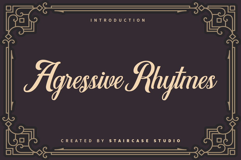 Agressive Rhytmes Font