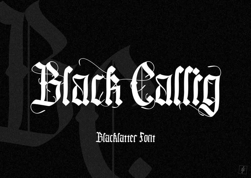 Black Callig Font
