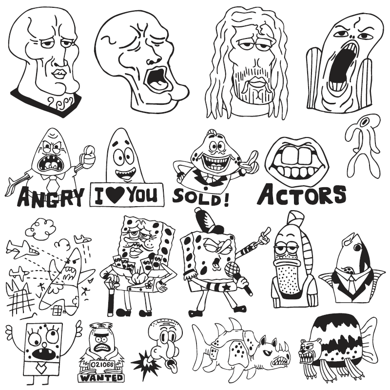 SpongeBoB Painting Font