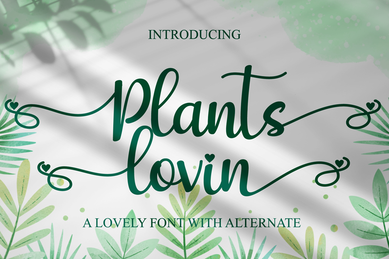 Plants Lovin Font