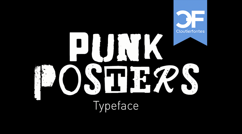 CF Punk Posters Font