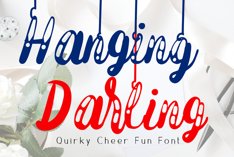 Hanging Darling Font