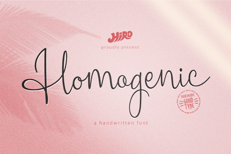 Homogenic Font