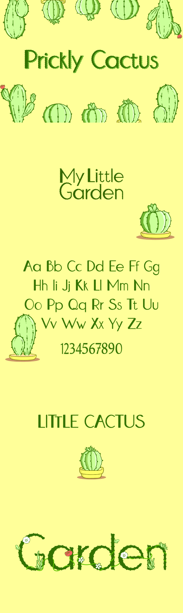 Prickly Cactus Font