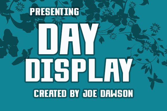 Day Display Font