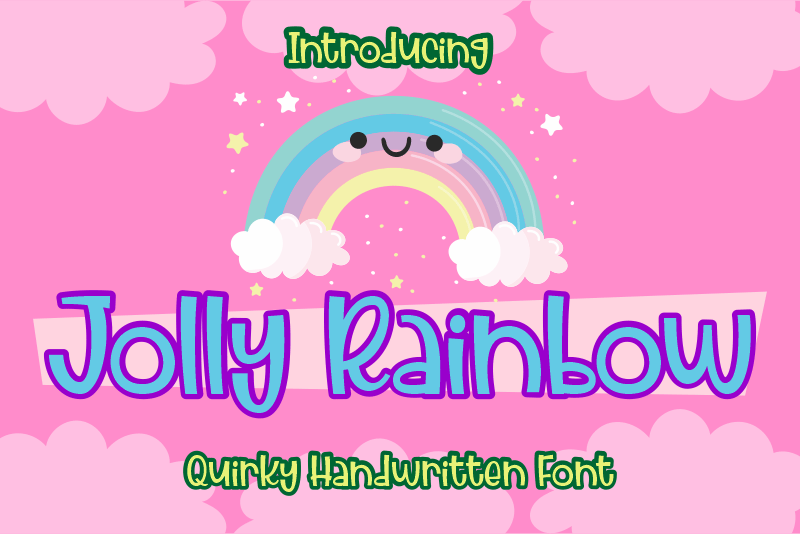 Jolly Rainbow Font
