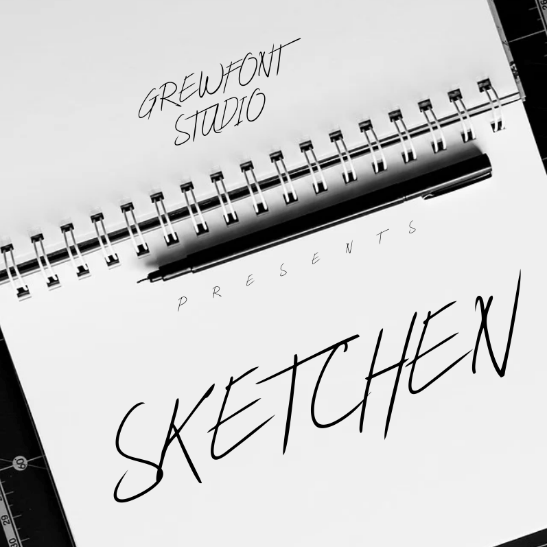 Sketchen Allcaps Font