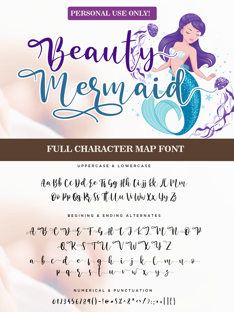 Beauty Mermaid Font