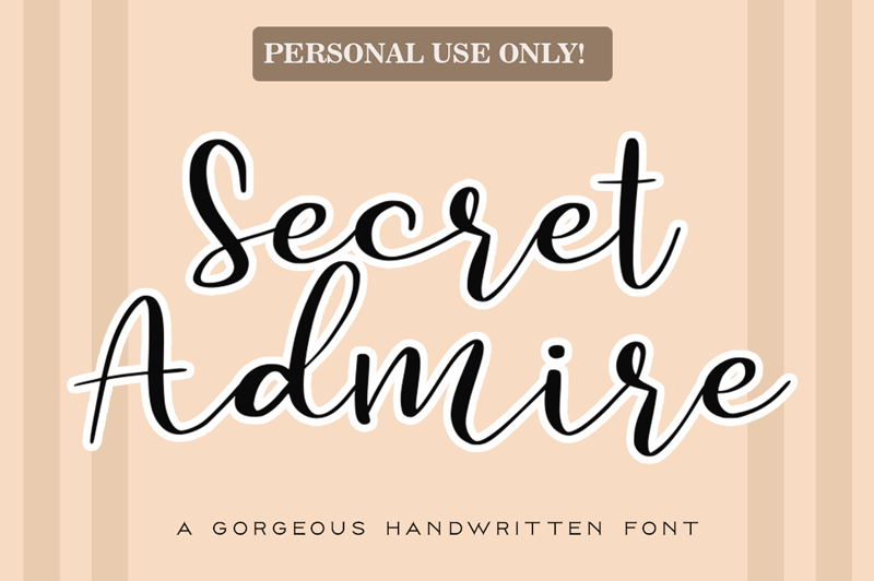 Secret Admire Font