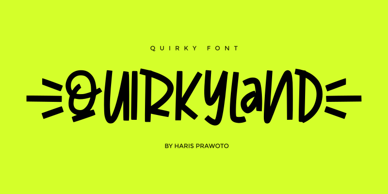 Quirkyland Font