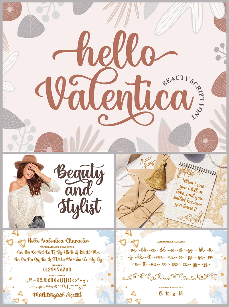 Hello Valentica Font