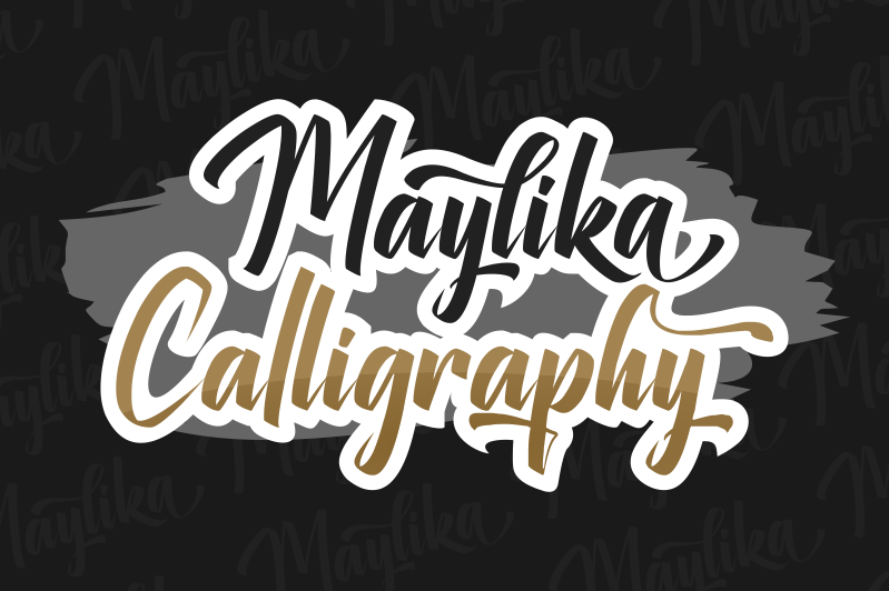 Maylika Calligraphy Font